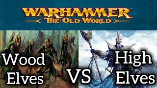 Warhammer THE OLD WORLD Battle Report | Wood Elves vs High Elves