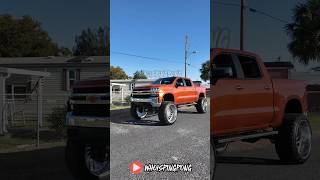 Lifted Chevy Silverado on 30” Amani off road wheels