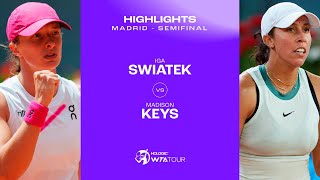 Iga Swiatek vs. Madison Keys | 2024 Madrid Semifinal | WTA Match Highlights screenshot 3