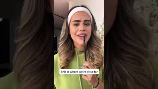 recreating the ~light makeup~ filter on TikTok with real makeup 😳 #shorts