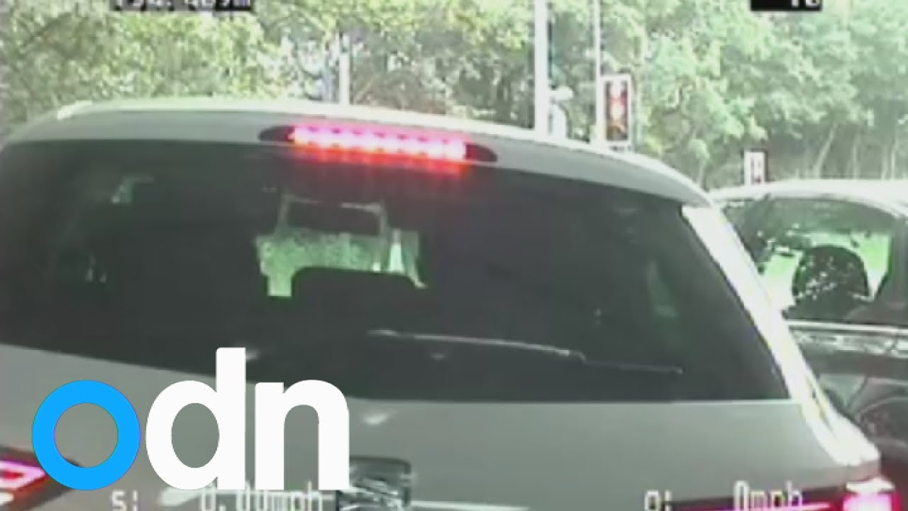 Stolen vehicle rams unmarked police car in shocking chase - YouTube
