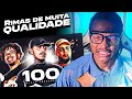 100 RIMAS INCRÍVEIS nas BATALHAS! 🔥 | React