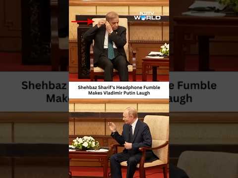Pak PM Shehbaz Sharif's Headphone Fumble Makes Vladimir Putin Laugh