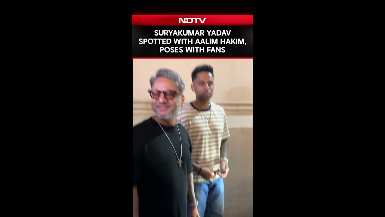 Suryakumar Yadav Spotted With Hair Stylist Aalim Hakim, Poses With Fans