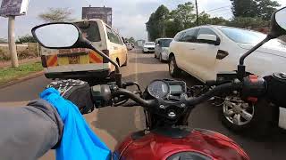 Riding fast in the jam - Redhill to James Gichuru
