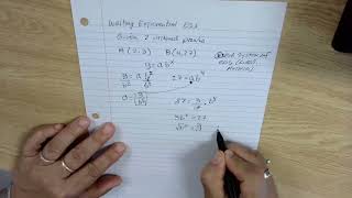 Writing Exponential Fns from Ordered Pairs