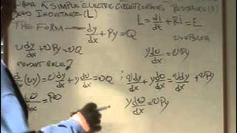 Video Lecture 6_Electrical Circuit Linear First-Order Differential Equation-Part 1.wmv