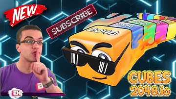 As Cube2048.io Game Grow The Cube By Avoiding the Big Cubes