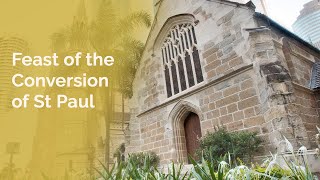 (2021-01-25) January 25, 2021. Mass for the Feast of the Conversion of St Paul