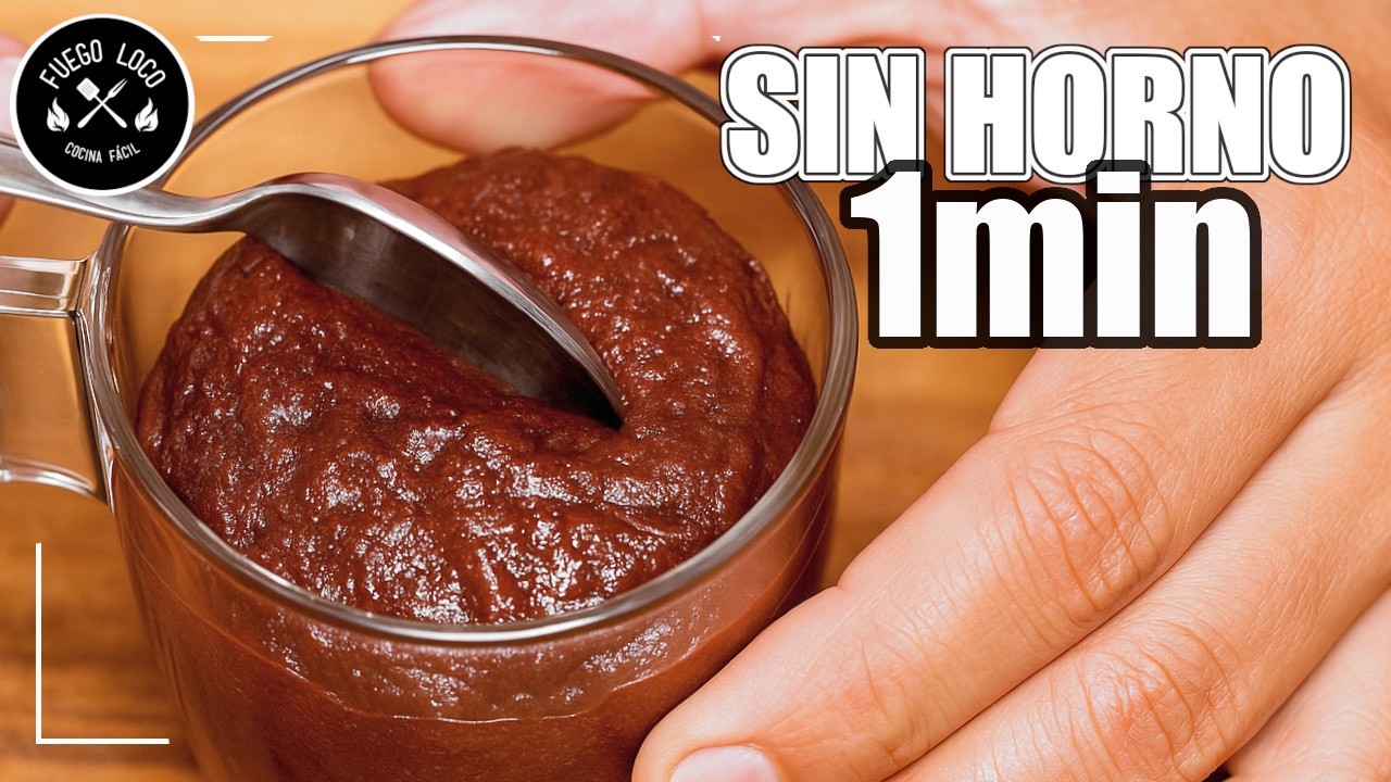 🍫 Brownie en Taza en SOLO 1 Minuto! Sin Horno, Sin Huevo y DELICIOSO