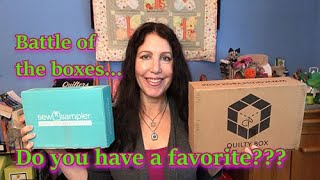 Sew Sampler vs. Quilty Box / October 2021/ Battle of the Boxes!!!