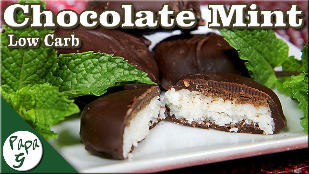 Chocolate Mint Patties Low Carb Keto Peppermint Patty YouTube