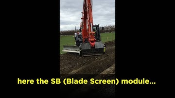 Remu Crossover Video Screening Topsoil for padding pipelines and cables