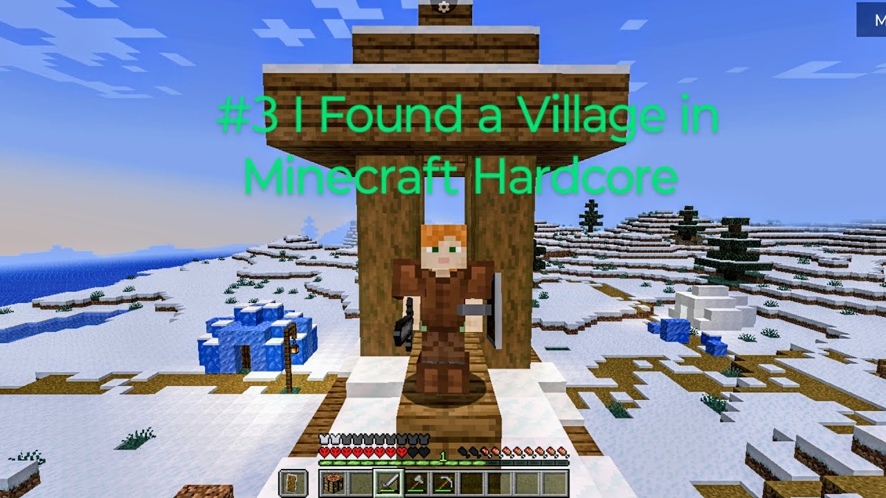 I Found a Village in Minecraft Hardcore 😎. - YouTube