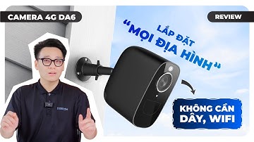 DA6 DOSCOM - Camera ngoài trời sử dụng sim 4G pin 30 ngày