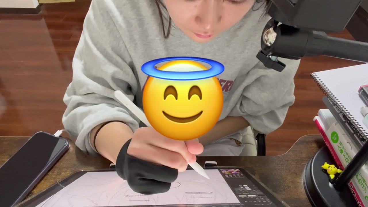 【絵師のvlog】ひたすら絵を描く日曜日と月曜日