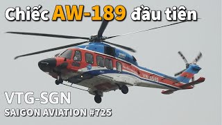 Vnh Souths First Aw189 Helicopter Lands At Tan Son Nhat  Vn8640  Saigon Aviation 725