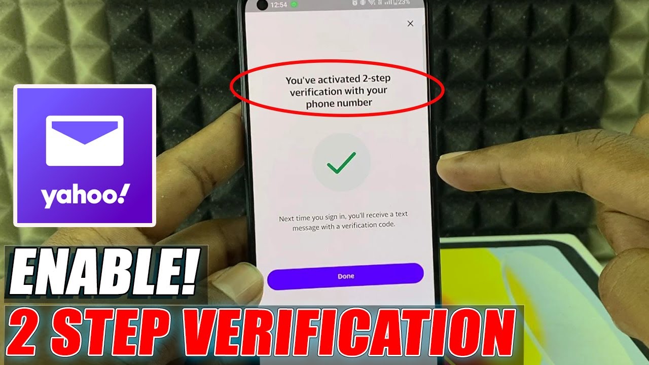 how to enable two factor authentication on yahoo mail? - YouTube
