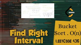 Find Right Interval LeetCode August Challenge | Bucket Sort