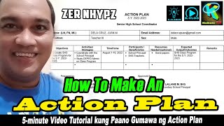 How to make a DepEd Action Plan | 5-minute Video Tutorial Kung Paano Gumawa Ng Action Plan
