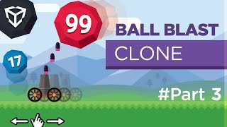 Ball Blast game replica in Unity, [ Part 3 ] throw missiles screenshot 2
