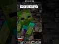 I Survived Being Attacked by Minecraft Baby Zombies 👀 | Minecraft Survival #shorts