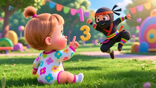 Ninja Toon 123 Park 🥷🔢 | Fun Counting Song for Kids | Playful Nursery Rhyme