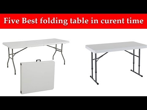 Video: Folding Tables On A Metal Frame: Metal Folding Models And Aluminum Rack Options