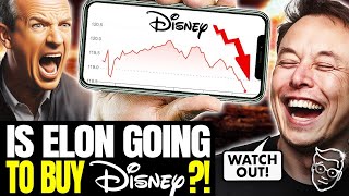 Hollywood in PANIC! Elon Musk Threatens to BUY Disney to DESTROY Wokeness as Company COLLAPSES 🤣