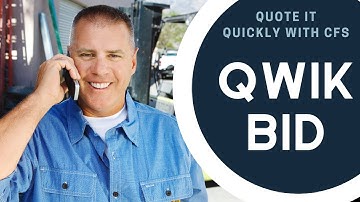 How To Use Qwik Bid - CFS