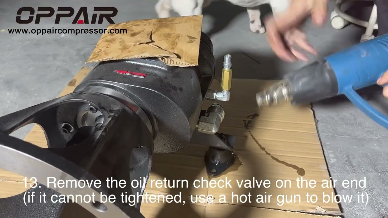 How to replace the air end of the air compressor
