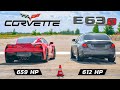 AMG E63s vs Corvette Z06 659 hp vs AUDI S4 st.2 500 hp + BMW 340i st.4 800 hp vs Porsche 911 st.2