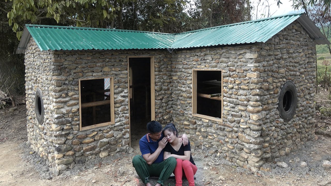 120 Days To Building A Solid Stone House To Withstand Storms /from Start To Finish