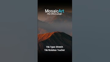 MosaicArt v1.1 New Features demo. Tile Type Stretch, Tile Rotation Truchet