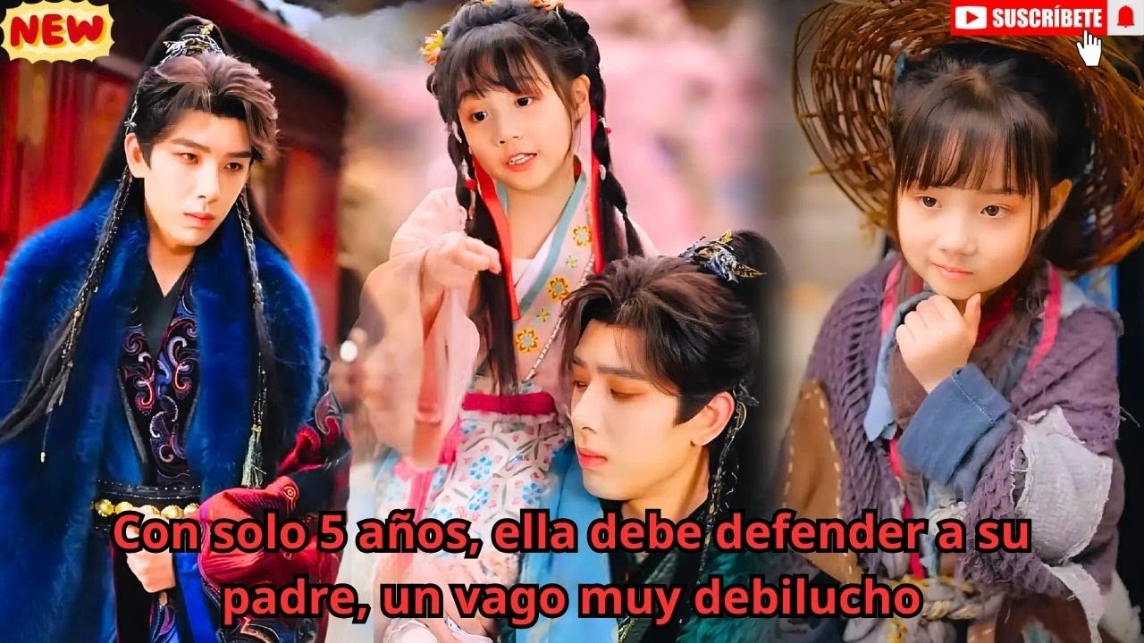 Con solo 5 años, ella debe defender a su padre, un vago muy debilucho