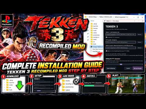 How to Play Tekken 3 Recompiled Expanded Tekken Tag Characters | PC | Full Installation Setup Guide
