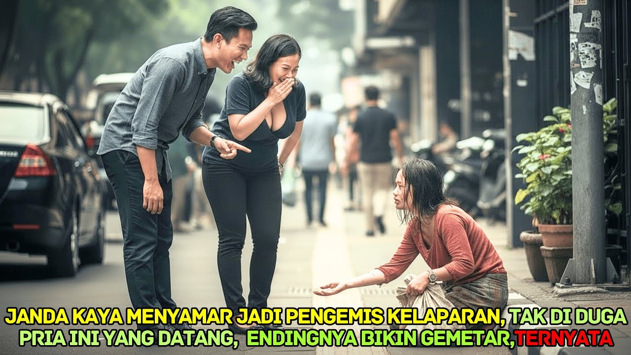 Janda Kaya Raya Menyamar Jadi Pengemis Kelaparan, tak disangka pria sombong ini yang datang..!