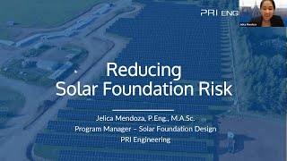 Webinar: Reducing Solar Foundation Risk