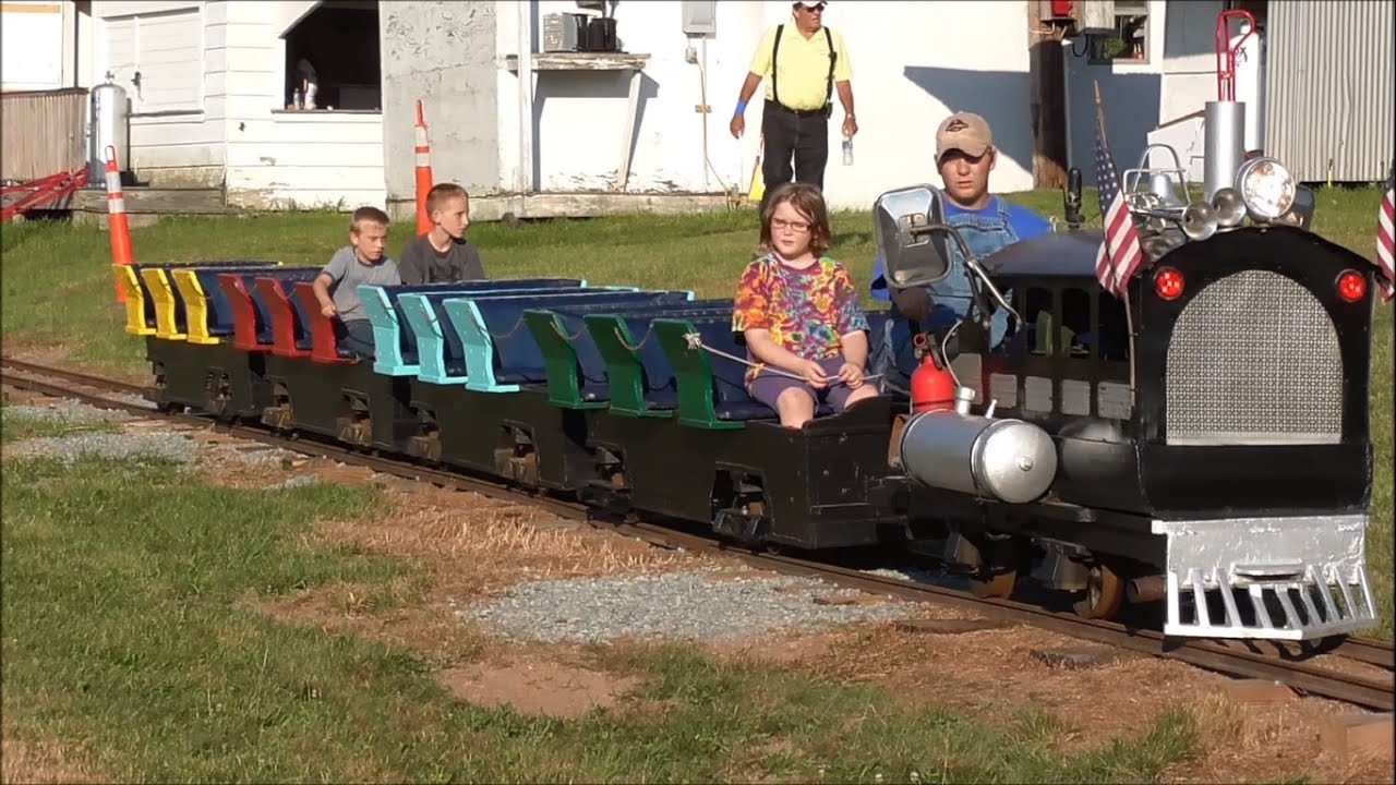The Rocky Glen Park Train Clifford Township Picnic 2016 YouTube