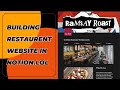 Building a restaurant website using a Notion page