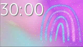 30 Minute Countdown Timer | Spring | Rainbow | Silent Update