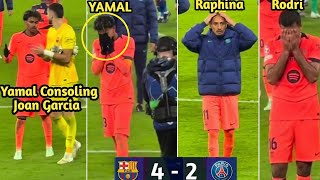 Yamal Raphina Rodri Joan Garcia Gordon And Other Barcelona Player Crying After Losing 4-2 To PSG UCL