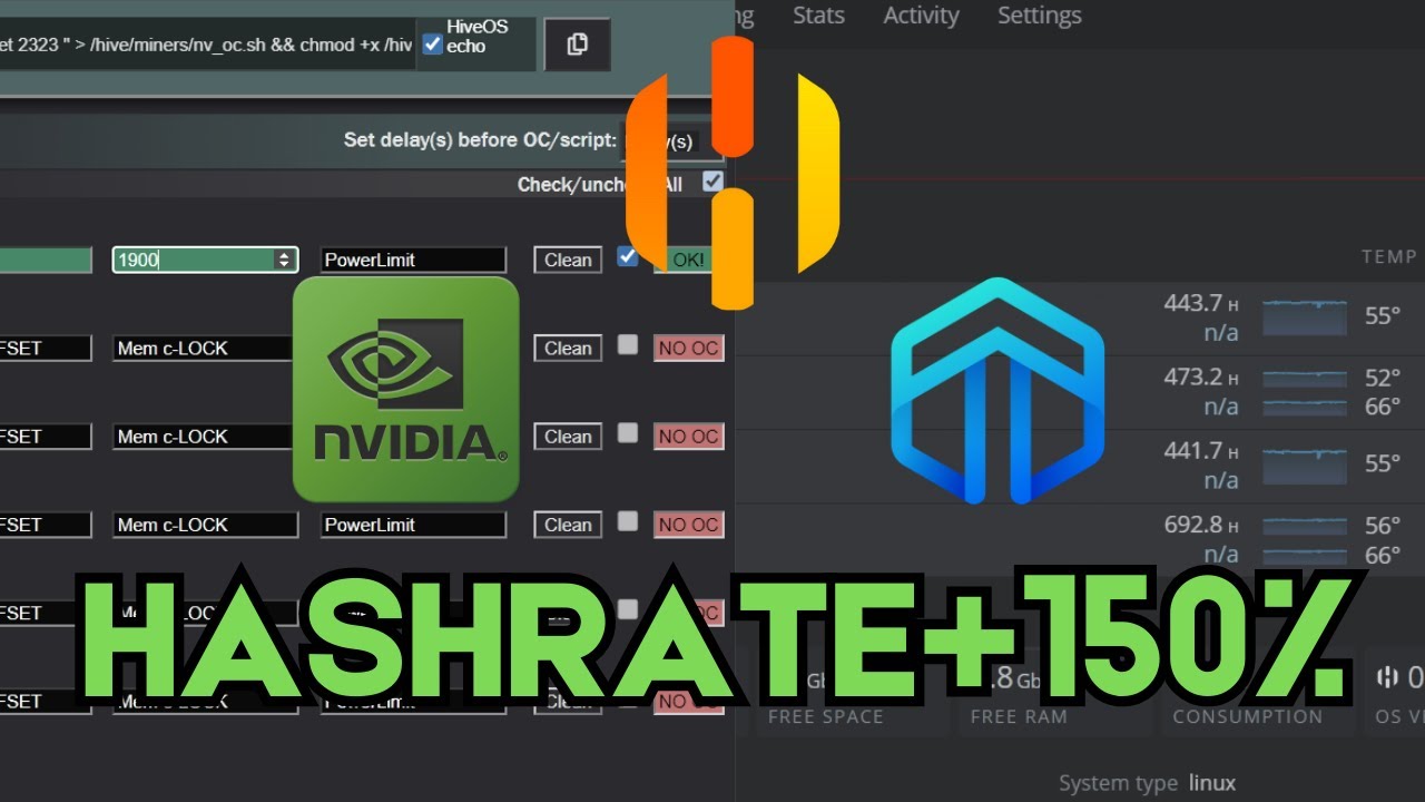 Incrementa tu Hashrate en Dynex con SRBminer2.2.0+nvMultiClocker(nvtool) - Guía rápida para HiveOS.