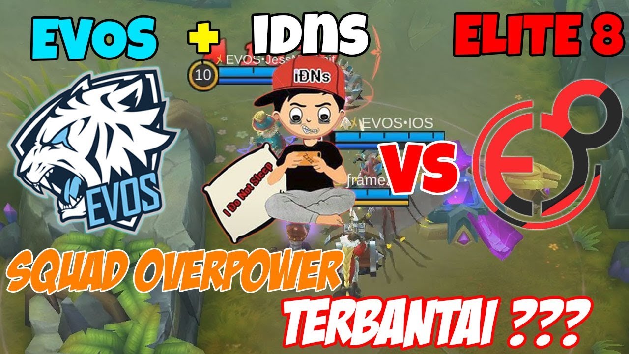 KEREN BANGET !! EVOS + IDNS(JUARA MSC) BERSATU MEMB4NT4I TOP Squad INDO ELITE 8, TAK BERKUTIK NJIR