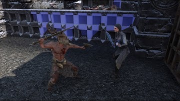 Forsworn Briarheart vs Master Vampire | Skyrim (modded)