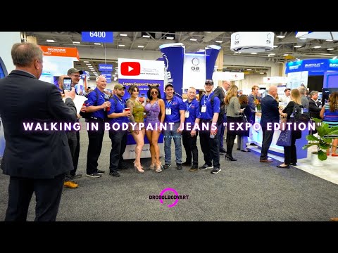 WALKING IN BODYPAINT JEANS "EXPO EDITION" - YouTube