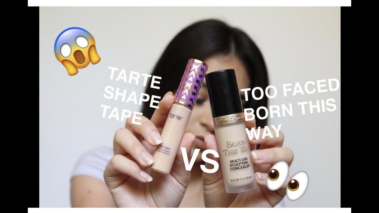 *NEW* Born This Way Sculpting Concealer vs Tarte Shape Tape YouTube