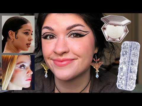 EUPHORIA INSPIRED MAKEUP | tutorial plus my fav face gems, sparkly eyeshadows & tools!✨