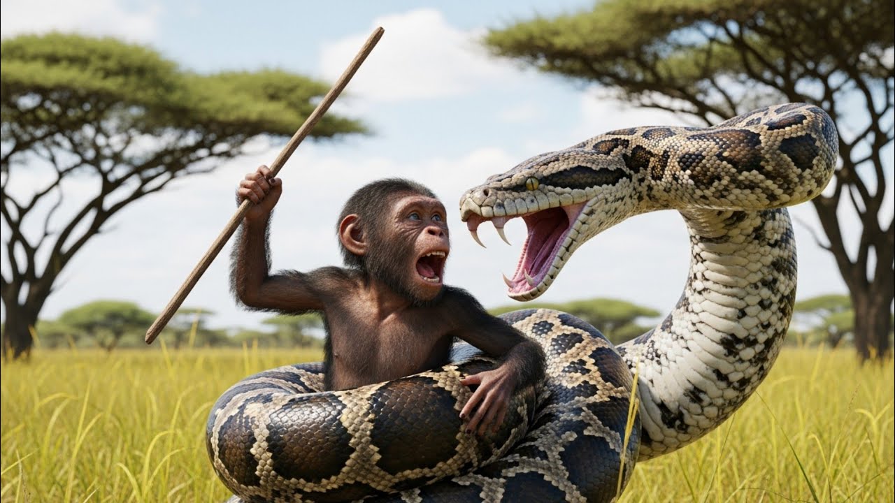 Life of Millions Years Ago Pregnant Prehistoric Human Fights for ...