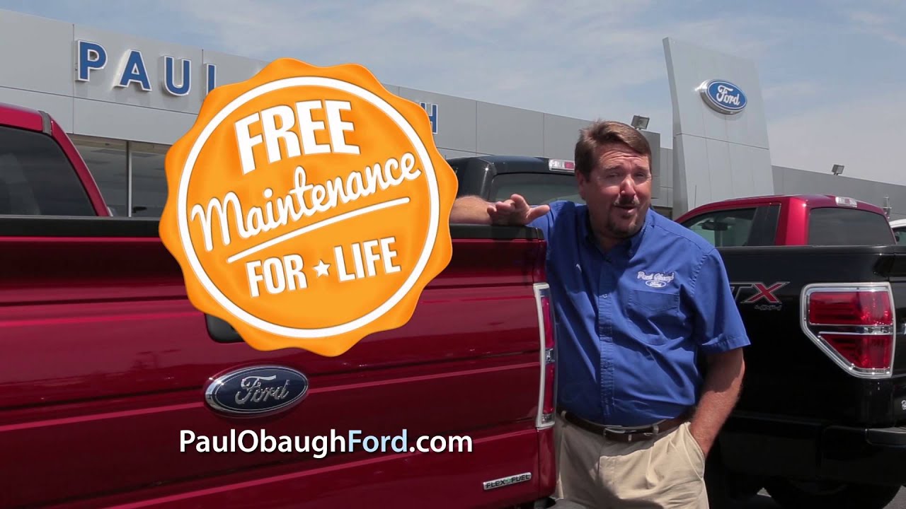 Paul Obaugh Ford Free Maintenance 2014 YouTube